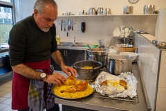 In de keuken