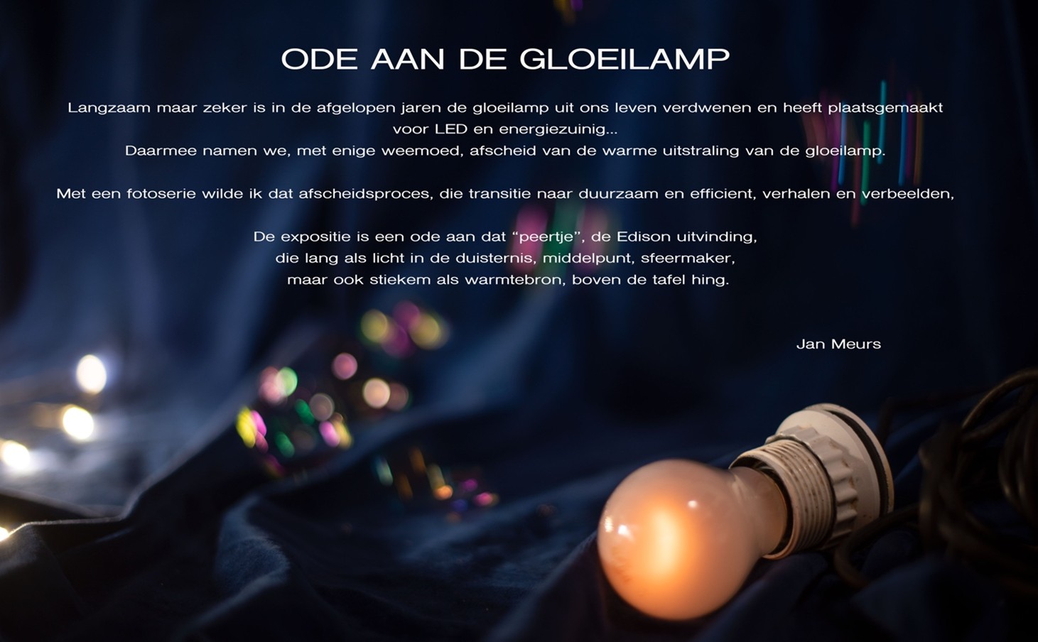 Ode aan de gloeilamp Jan Meurs
